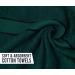 Fluffy 100% Cotton Dark Green Bath Sheets Set of 2 - Eco-Friendly, Super Soft & Highly Absorbent - Oeko-Tex Certified - 34 x 66 Inches - Buy Online on GoSupps.com