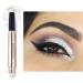 Erinde White Cream Eyeshadow Stick  Shimmer Metallic Eye Shadow Crayon Makeup Pen  Cream Eye Highlighter Brightener Stick  Waterproof  Long Lasting  Highly Pigmented  Save Time 01