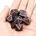 Haxtec Bloodstained Metal DND Dice Set Blood Polyhedral RPG Dice for Dungeons and Dragons Gift TTRPG Spooky Halloween Dice Blood Antique Iron - Buy Online on GoSupps.com
