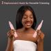 Women's Rechargeable Ear Nose Hair Trimmer - Painless Facial Hair & Eyebrow Trimmer - Waterproof Dual Blades Shaver - 2023 Professional Pink Clipper - Buy Online on GoSupps.com