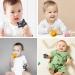 PAPACHOO Halloween Teething Toys 2 Pack - Soft Silicone Baby Soothing Teethers (Orange & Kitten) - Buy Online on GoSupps.com