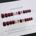 Press on Nails Short Fake Nails 24Pcs Shiny Burgundy Colour False fingernail with Self-Adhesive Jelly Nail Glue Tabs Press On False Nails - Buy Online on GoSupps.com