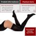 RIEMTEX PREMIUM Compression Stockings CCL2 23-32 mmHg Closed Toe Thigh Highs for Men & Women - Size 3 - Black - International Shipping - Buy Online on GoSupps.com