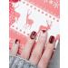 EBANKU 96 Pcs Christmas Fake Nails - Snowflake & Christmas Tree Design for Women - Short Press On Nail Kit with Adhesive Tabs - Nail Art Decoration - Buy Online on GoSupps.com