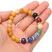 7 Chakra Beaded Bracelet - Lightweight Stretchy Meditation Jewelry for Men & Women | Yellow Jade Stone - Buy Online on GoSupps.com