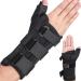 Wrist Brace & Thumb Spica Splint for De Quervain's Tenosynovitis Tendonitis Carpal Tunnel & Arthritis Wrist Support Thumb Splint (Left Hand - Medium) Left-M