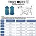 Tony Hoby Shirts for Dogs | Soft & Breathable Dog T-Shirt - Striped Suit for Small Medium & Large Boys (Dark Blue L) - Buy Online on GoSupps.com