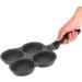 aorom 4 Hole Non Stick Aluminum Pancake Omelet Hamburger Egg Pan Skillet Breakfast Maker Kitchen Utensils/361 - Buy Online on GoSupps.com