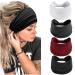 Achieer Headbands for Women 4 Pack Fashion Ladies Wide Head Bands Elastic Hair Band Knoted Turban Non Slip Sport Sweat Headband for Yoga Running color-2