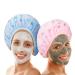 4 Pcs Terry Lined Reusable Shower Caps for Women - Waterproof EVA Bath Caps for Hair Care - Floral Design - Buy Online on GoSupps.com
