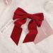 Sukokola 1ZSM Bow Hair Clip in Red - Stylish Acrylic Hair Accessory for All Occasions | International Shipping Available - Buy Online on GoSupps.com