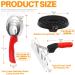 Rustark 3pcs Reversible Stainless Steel Curry Comb Horse Brush 4 Rings Large Rubber Curry Comb Scotch Type Curry Comb Set Metal Curry Brush for Cow Sheep Dog Goat Horse - Buy Online on GoSupps.com