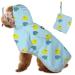 Slowton raincoat dog waterproof transparent double -layer rain jacket dog with hood for small medium and large dogs hundred coats with reflective stripes and storage bag l duck