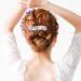 Rhinestone Hair Clip - Sparkly Crystal Hair Barrette for Women - Wedding Bridal Flower Leaf Design - Rose Gold - 1 Pc - Buy Online on GoSupps.com