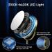 Nicesail Rechargeable Makeup Mirror with 7X Magnification | 3 Color Lighting | Adjustable Brightness | 360 Rotation | Double Sided | Antique Bronze - 8 Inch - Buy Online on GoSupps.com