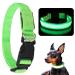 Jostift Luminous Elbe Hund Rechargeable USB Led Dog Halison Waterproof Luminous Dog Collar Adjustable super bright for 3 lighting modes Small medium -sized dogs green