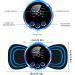 2-Piece EMS Massager - Mini Neck & Pain Relief Device | 8 Modes 5 Pads USB Rechargeable - Buy Online on GoSupps.com
