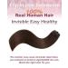 Agmity 100% Real Hair Clip-In Extensions - 45cm Dark Brown 7 Pieces 120g Seamless Remy Hair - Buy Online on GoSupps.com