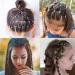200 Piece Multicolor Elastic Hair Bands for Women - Small Hair Ties Rubber Bands For Hair - 3 MultiColor Pack - Buy Online on GoSupps.com