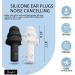 Soft Silicone Ear Plugs for Sleeping - 4 Pairs Multi Colour, Noise Cancelling & Waterproof - UK Brand - Buy Online on GoSupps.com