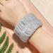6 Pcs Spa Headband Wrist Washband Set | Prevent Spills | Towel Wristbands for Women and Girls | White+Gray - Buy Online on GoSupps.com