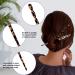 10 Pieces Leopard Print Acetate Hair Sticks Hairpins - Vintage Retro Hair Accessories for Women Girls - Buy Online on GoSupps.com