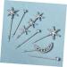 minkissy Rhinestone Bobby 1 Set Fringe Bobby Pin Star Hair Accessories Wedding Hair Clip Rhinestone Hair Accessories Bling Bobby Star Hair Pin Hair Clips Girls Hair Clips Silver - Buy Online on GoSupps.com