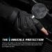 YOSUNPING Tactical Half Finger Gloves - Touchscreen, Riding, Motorcycle, Hunting, Cycling - Black X-Large - Buy Online on GoSupps.com