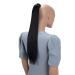 CAISHA 24" Hairpiece Ponytail Extension Self-adhesive Closure Straight Black HCK1 black #1 HCK1