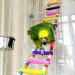 Wonninek Bird Parrot Toys 10-Step Ladders Swing Chewing Toys Hanging Pet Bird Cage Accessories Swing Toy for Small Parakeets Cockatiels Lovebirds Conures Macaws