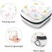 Portable Menstrual Cup & Pad Holder Bag | Butterfly Print Pattern | Feminine Product Pouch for Period Kit | Color 14 - Buy Online on GoSupps.com