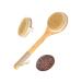 3-set back brush dry brush natural peeling limestone pumice stones for foot care bathing brush with a long stem body brush sauna brush for peeling and massage Dry Brush 3