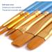 JOINREY 20 Pcs Round Pointed Tip Nylon Hair Artist Paint Brushes Set for Acrylic, Oil, Watercolor - Blue - Buy Online on GoSupps.com
