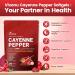 Cayenne Pepper Supplement Supports Leg Vein Heart and Blood Vessel Health with Turmeric Cinnamon Vitamin E D3 K2 & Extracts of Grape Seed Hawthorn Beetroot Berberine and Other (240 Capsule) - Buy Online on GoSupps.com