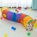 Rainbow-S Cat Tunnel: 2-Way Collapsible Pet Toy for Indoor & Outdoor Fun - Buy Online on GoSupps.com