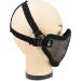 ArcEnCiel Tactical Steel Mesh Half Face Mask - Black | Airsoft Gear - Buy Online on GoSupps.com