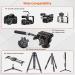 Cayer H6 Video Fluid Head Tripod with 60mm Flat Base & Pan Bar Handle - Max 13.2LB Load Capacity - Buy Online on GoSupps.com