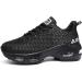 QAUPPE Women's Lightweight Air Sports Walking Sneakers US 5.5-11 B(M) 6 - Allblack - Buy Online on GoSupps.com