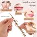 Double-Ended Lip & Eyeliner Brush Set - 2-Piece Travel Makeup Brushes for Lipstick & Concealer - Buy Online on GoSupps.com