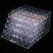 Demeras Nails Organizer Art 23x18x17 120 Grids Nail Decoration Sequence Organize Box Transparent Empty Nail Art Storage Box - Buy Online on GoSupps.com
