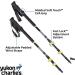 Yukon Charlie's Pro Trekking Poles with Fast Lock Adjustment System - Includes Trekking and Snow Baskets - Buy Online on GoSupps.com