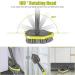 2-in-1 Tub and Tile Scrubber Brush with 3 Replacement Heads - Extendable Handle Floor Cleaning Brush in Green+Gray - Buy Online on GoSupps.com