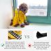 Minezi Waterproof Dog Coat with Zipper & Reflective Buttons | Adjustable Shoulder Strap & Removable Hood | Ideal for Keeping Your Dog Clean - Black SC - Buy Online on GoSupps.com
