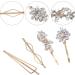 ifundom 16 Pairs rhinestone hair clip bobby pin Hairpin for Women rhinestone hairpins rhinestone barrette hair styling jewelry hair clamps barrettes round rhinestones bride zinc alloy - Buy Online on GoSupps.com