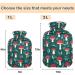 Naanle Red Mushrooms Hot Water Bottle 2L - Large Heating & Pain Relief Therapy with Cover | Ideal for Bed Hands & Feet - Buy Online on GoSupps.com