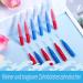 Vetory 100 Interdental Brushes - Effective Tooth Cleaning Tool for Dental Hygiene | Floss Picks for Interdental Spaces (Red & Blue) - Buy Online on GoSupps.com