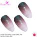 Bling Art False Nails Red Brown Gel Ombre Almond Stiletto Long Fake Tips - Buy Online on GoSupps.com
