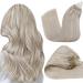 Hetto Microring Extensions Real Hair Blond Microring Hair Waring Slow Microring Real Hair Extensions Remy Microring Loop Real Hair Extensions Extensions Real Hair Platin Blond #60 30cm 40g 30-1 MR #60