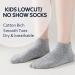 EPEIUS Kids Low Cut Socks 6 Pack - Seamless No Show Socks for Girls/Boys in Small Black/White/Grey - Buy Online on GoSupps.com