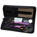 5.5 in. Professional Hairdressing Scissors 440c high Hardness Stainless Steel Salon Hairdresser Hair Cut with thinning Hair Scissors Set Purple